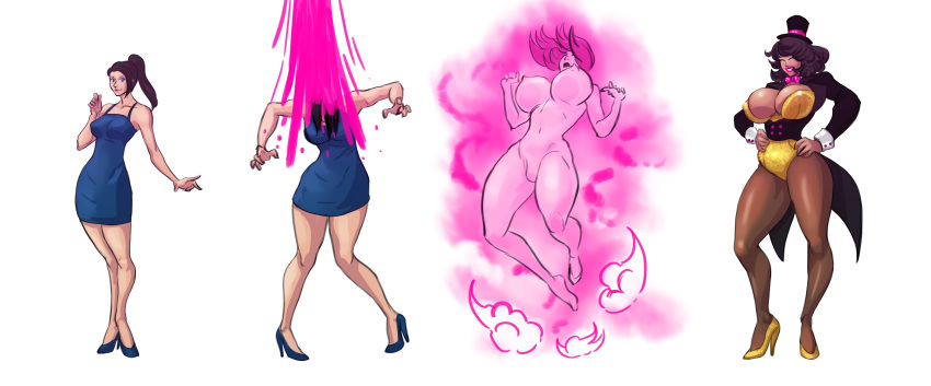 bimbo breast_expansion magician oppaiman original_character transformation