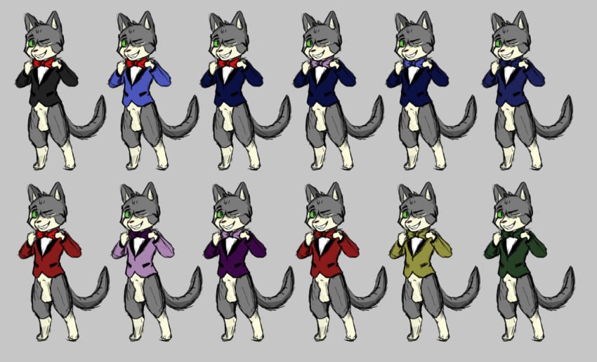 2015 animal_genitalia balls bottomless bow_tie clothed clothing felid feline green_sclera male mammal oscar_the_purrloin sheath