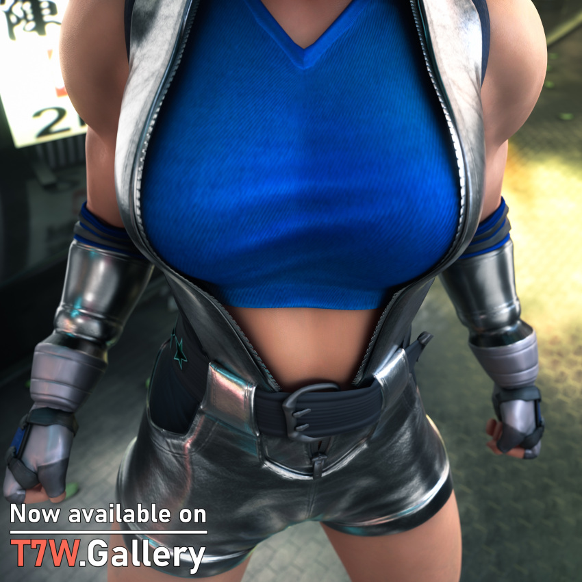 1girls 3d 3d_(artwork) abs absurd_res absurdres assertive_female biceps big_breasts blender breasts confident confident_female dominant female female_focus female_only fingerless_gloves gloves highres kazama_asuka large_breasts midriff muscle muscles muscular muscular_female namco pose proud shorts solo street strong_woman t7w tekken tekken7wallpapers tekken_5_dark_resurrection tekken_7 tekken_8 tekken_tag_tournament tekken_tag_tournament_2 thick_thighs thighs thight_clothing toned toned_body toned_female victory_pose victory_position