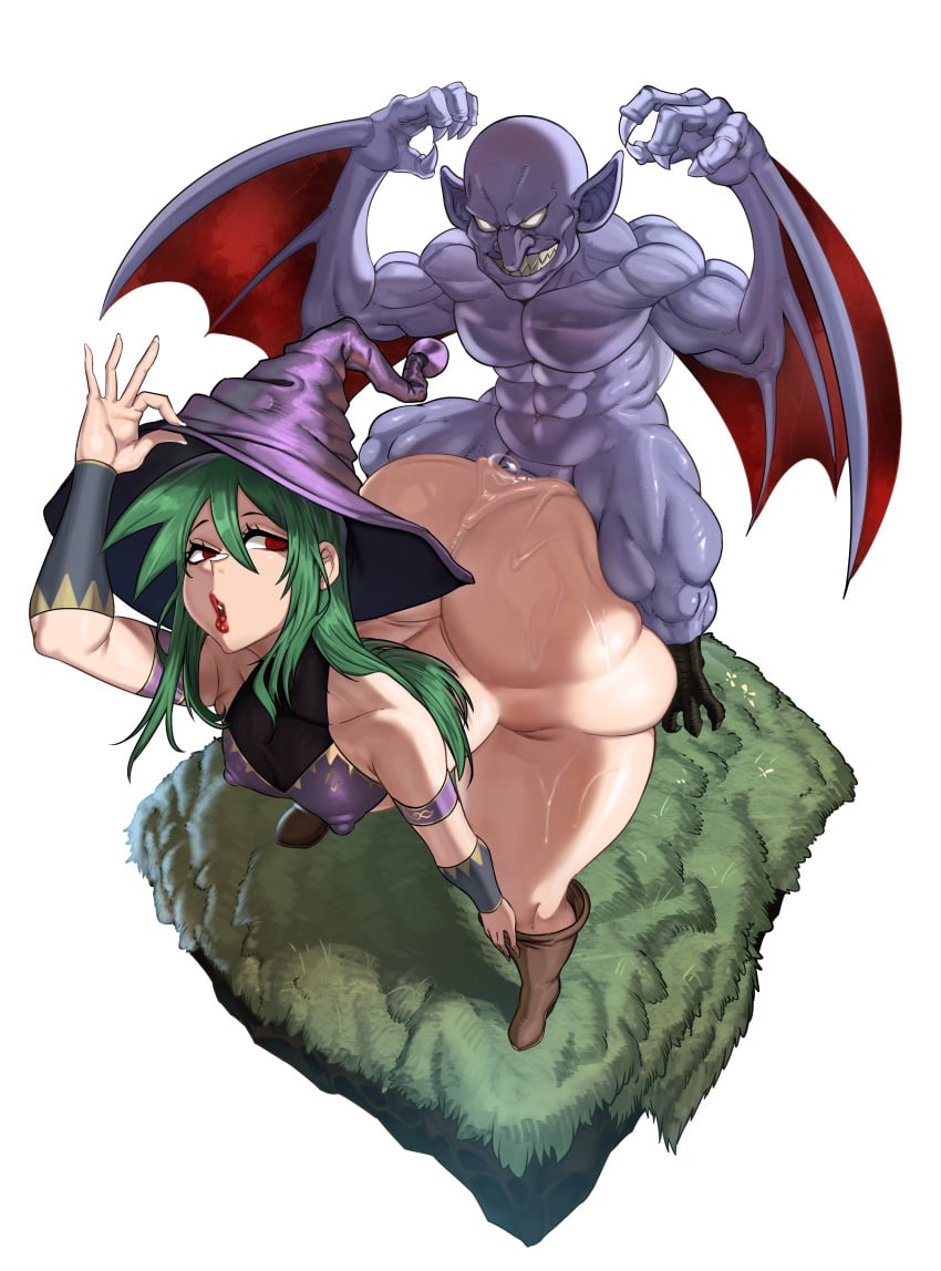 2boys abs anal aroused ass ass_grab bangs bare_shoulders blush boots breasts brown_footwear clothing dubious_consent english_language english_text femboy food footwear full_body gloves green_(artist) green_(original) green_hair groping hair_between_eyes hat headwear high_resolution horns huge_ass long_hair looking_at_viewer male medium_hair multiple_boys muscle navel open_mouth original original_character plump red_eyes sex shadow signature size_difference skindentation small_dom_big_sub solo standing sweat tail text thick_thighs thigh_strap thighs tongue trap underwear very_high_resolution wide_hips witch_hat yaoi