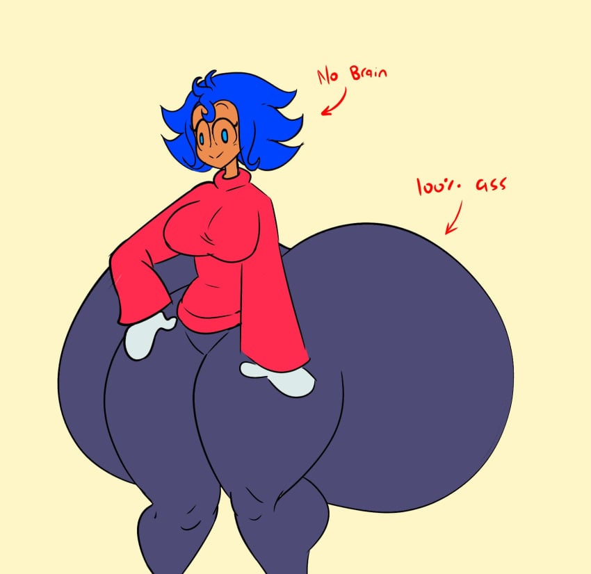 1girls ass ass_built_separately big_ass big_butt blue_hair bottom_heavy bubble_ass bubble_butt cgthiccart female female_only gigantic_ass huge_ass huge_butt hyper_ass hyper_butt large_ass large_butt nikki_(cgthiccart) thick_thighs wide_hips