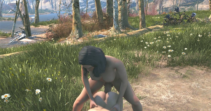 1futa 1girls 3d all_fours ass big_penis breasts doggy_style domination fallout fallout_4 from_behind futadom futanari huge_cock outdoors penetration piper_wright sole_survivor_(female) submissive_female top-down_bottom-up vaginal_penetration wide_stance