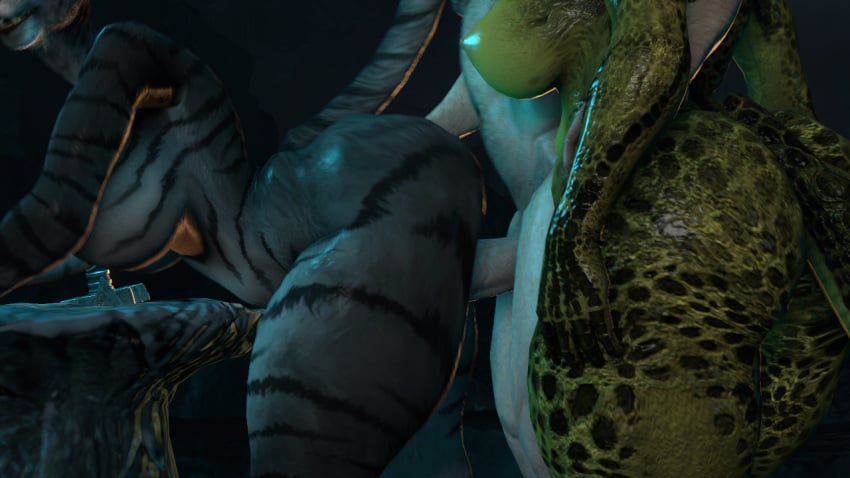 3d_(artwork) anthro anthro_penetrated argonian ass bethesda_game_studios big_breasts big_butt breasts digital_media_(artwork) felid feline female female_penetrated from_behind_position group human human_on_anthro human_penetrating human_penetrating_anthro humanoid interspecies khajiit male male/female male_penetrating male_penetrating_female mammal microsoft muscular muscular_male nipples nude open_mouth penetration penile penile_penetration reptile ruukiindosfm scalie sex skyrim smile source_filmmaker_(artwork) tail the_elder_scrolls thick_thighs trio vaginal_penetration