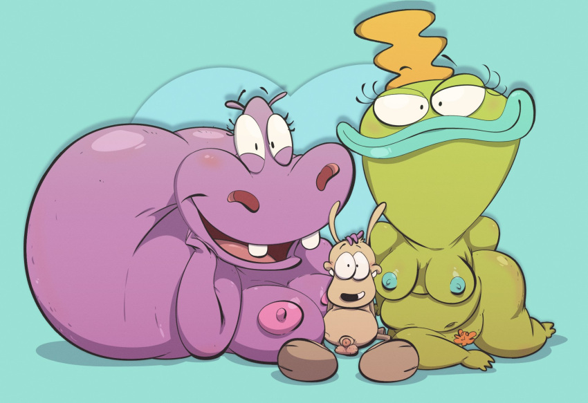 1boy 2girls anthro ass bbw beverly_bighead big_ass big_breasts breasts cheating_wife female gladys_hippo hippopotamus_humanoid huge_ass jodero larger_female married_woman nickelodeon nude paramount_pictures penis pubic_hair purple_skin pussy rocko's_modern_life rocko_rama size_difference small_penis small_penis_adoration smaller_male tagme testicles