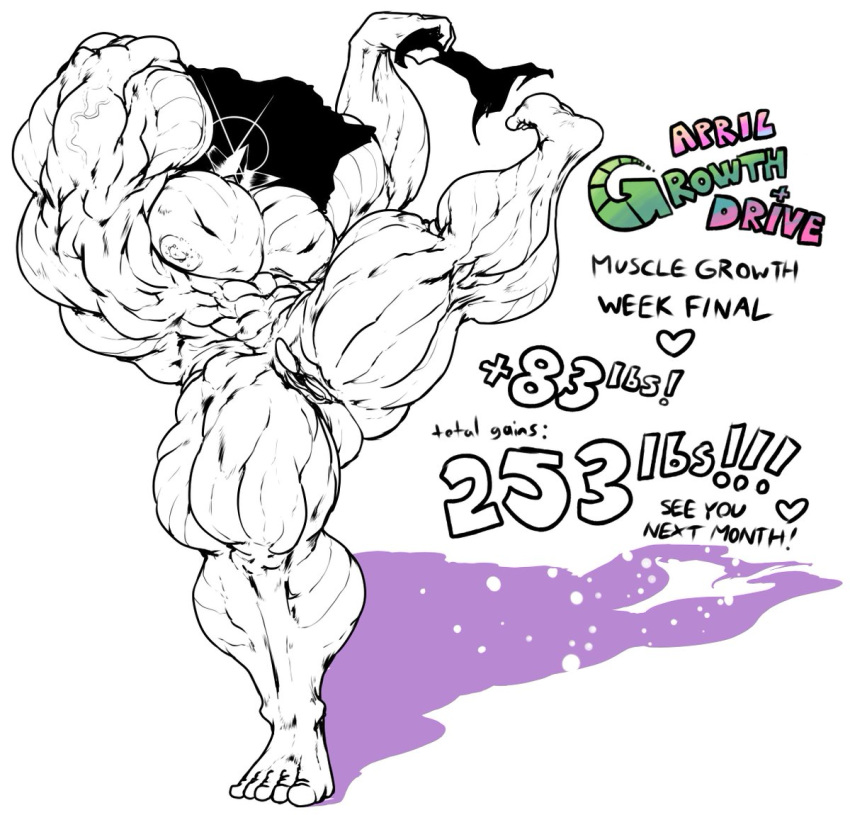 1girls afro androgynous ass big_clitoris big_pecs clitoris extreme_muscles female flexing garnet_(steven_universe) gem_(species) gem_fusion glenngarth hyper_muscles muscle_growth muscular muscular_female nude pecs pose solo spread_legs steven_universe sunglasses thick_thighs torn_clothes veins veiny_muscles