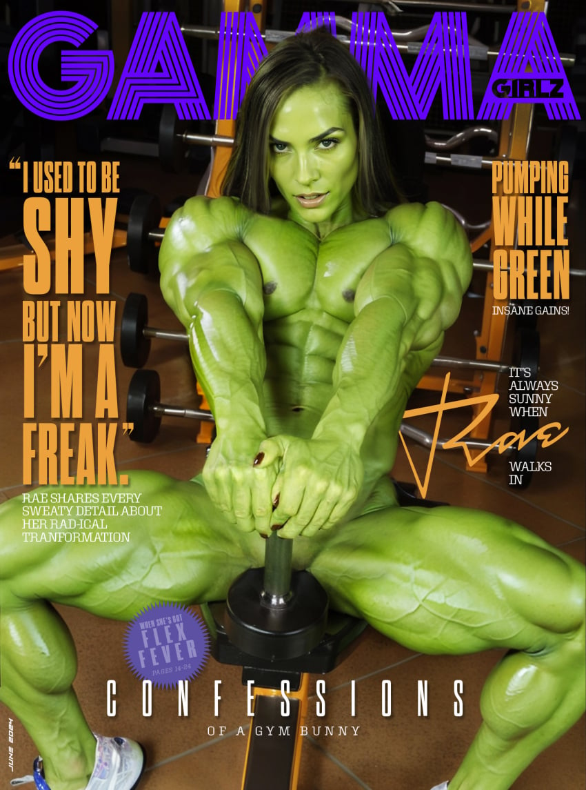 1girls ai_generated breasts female_only green_skin jennifer_walters marvel marvel_comics muscle_girl muscles muscular_female muscular_woman nipples she-hulk she_hulk thick_thighs