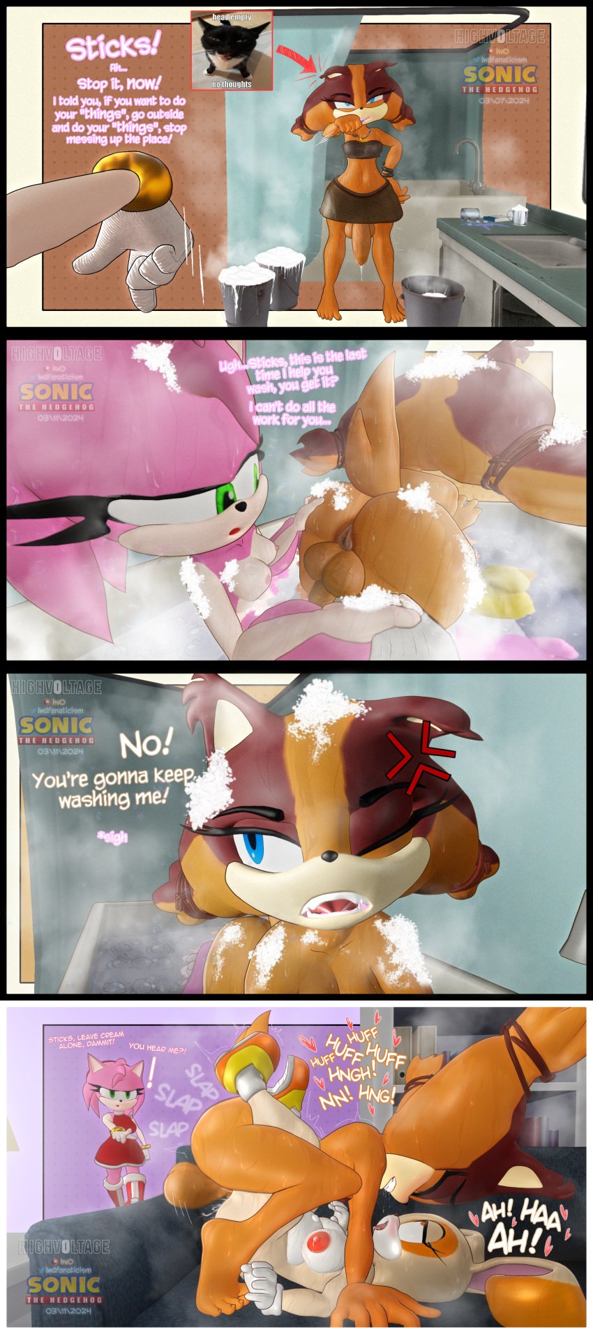 1futa 2girls 3d 3d_(artwork) alternate_body_type amy_rose angry angry_face annoyed anthro anus ass asshole bath bathing bathroom big_ass big_balls big_butt big_penis compilation cream_the_rabbit cumflated_belly cumflation fuckgirl furry futa_on_female futanari highv0ltage mating mating_press naked sega sfm sonic_(series) sonic_boom sonic_the_hedgehog_(comics) sonic_the_hedgehog_(series) source_filmmaker steam steaming_body steamy steamy_breath sticks_the_badger sweat sweating sweaty text wet wet_body wet_pussy wet_skin wide_hips