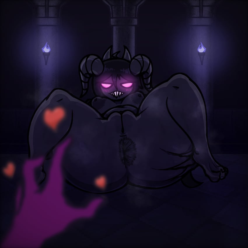 4_horns anus areola ass barefoot big_areola big_butt big_nipples black_anus black_areola black_body black_horn black_nipples black_skin clitoris demon demon_humanoid feet female first_person_view gameplay_mechanics genitals glowing glowing_eyes heart_symbol hi_res horn horned_humanoid huge_butt humanoid innie_pussy inviting long_horn multi_horn musk nanodude78 nipples nude puffy_nipples puffy_pussy purple_body purple_eyes purple_skin pussy sharp_teeth solo spread_anus spread_butt spreading teeth teeth_showing the_binding_of_isaac the_siren_(the_binding_of_isaac)