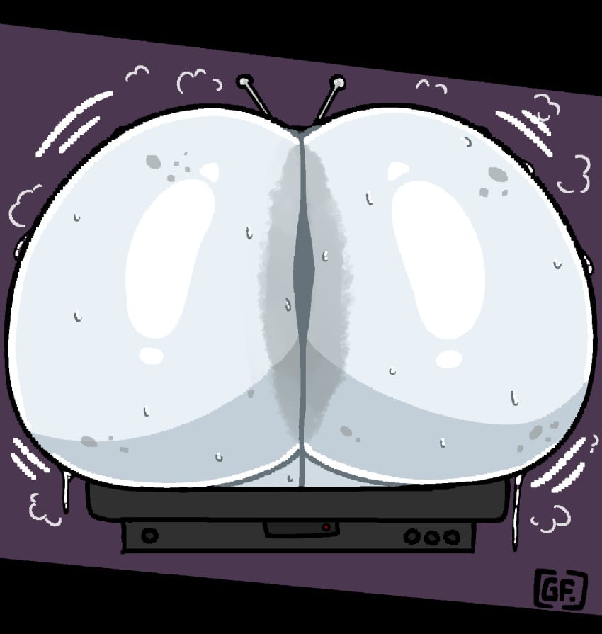 1girls ass ass_bigger_than_head ass_body ass_focus ass_only big_ass big_butt bubble_butt curvaceous curvy curvy_figure female female_only ghost ghost_girl ghostfuckrr huge_ass musky_butt solo solo_female stuck stuck_in_tv swamp_ass sweat sweaty_butt television the_ring voluptuous voluptuous_female yamamura_sadako