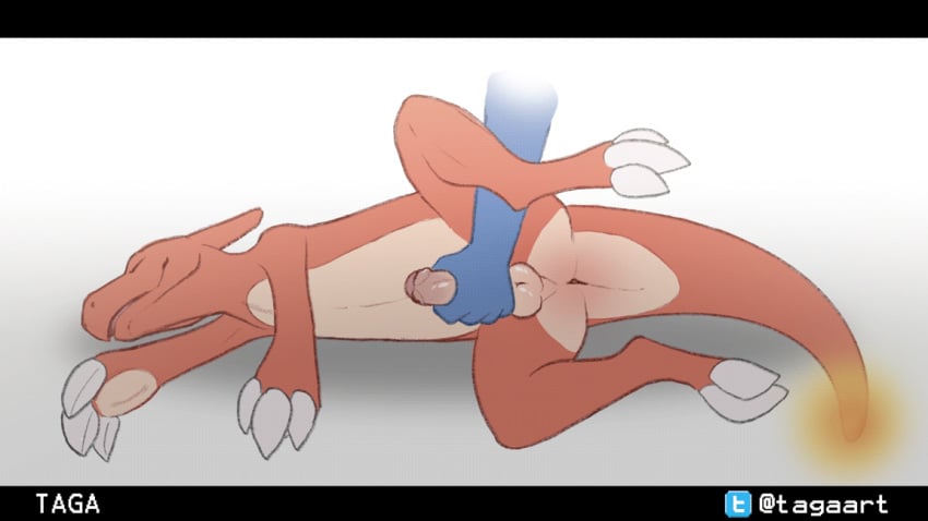 16:9 1boy 2019 ambiguous_gender animated anus charmeleon disembodied_hand erection feral foreskin handjob human humanoid_penis interspecies male male_only mammal nintendo nude penis pokémon_(species) poképhilia pokemon pokemon_rgby raised_leg reptile scalie scalie_only sleeping smile solo spread_legs spreading taga testicles text uncut video_games