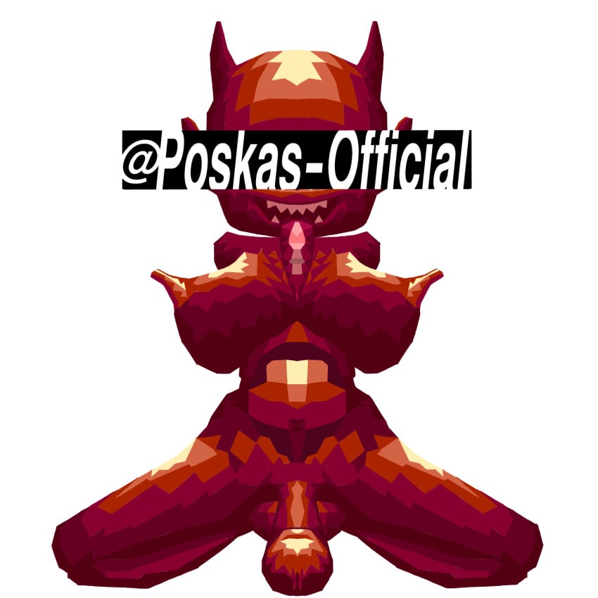 big_nipples dark_skin demon demon_futa demon_girl demon_horns demon_tongue elf_ears erect_nipples erect_penis erection giant_breasts hard_nipples horns huge_breasts huge_cock huge_cock large_balls logo long_tongue low-angle_view red_body red_skin self_upload shiny_skin skinny smile solo teeth watermark wide_hips