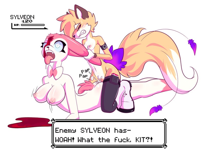 1futa 1girls anal anthro anthrofied ass big_breasts blood blue_eyes blush bodily_fluids boots bouncing_breasts breasts canine clenched_teeth closed_eyes clothed clothing corpse cum cum_in_ass cum_inside death deathmetalglamour dickgirl eeveelution empty_eyes female female_death footwear furry futanari gameplay_mechanics genital_fluids guro health_bar hot_dogging hud injury intersex interspecies kit larger_female necrophilia nintendo nipples nude open_mouth orgasm original_character penis pokémon_(species) pokemon pokemon_battle pokemon_rgby pokemon_xy pubic_hair rubber sexyfur size_difference small_breasts smaller_male snuff sylveon text thick_thighs tongue tongue_out topless video_games what wide_hips