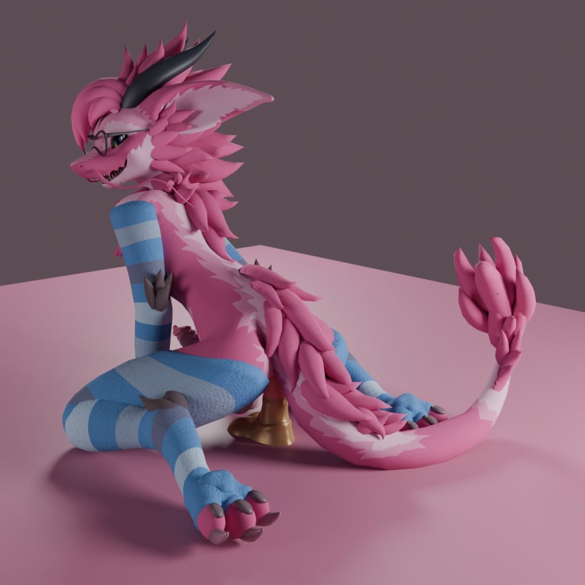 1:1 2024 3d_(artwork) anal anal_masturbation anal_sex anthro armwear ass bad_dragon balls claws clothed clothing digital_media_(artwork) dildo dildo_in_ass dildo_insertion dragon erection feet fur furred_dragon furred_scalie genitals hair hi_res horn legwear looking_back male male_penetrated masturbation mostly_nude mythological_creature mythological_scalie mythology nardoragon object_in_ass open_mouth pawpads paws penetration penis pink_background pink_body pink_fur pink_hair rear_view riding_dildo scalie sex_toy sex_toy_in_ass sex_toy_insertion simple_background smile solo solo_focus tail teeth thigh_highs toes tongue tony_goat toying_self