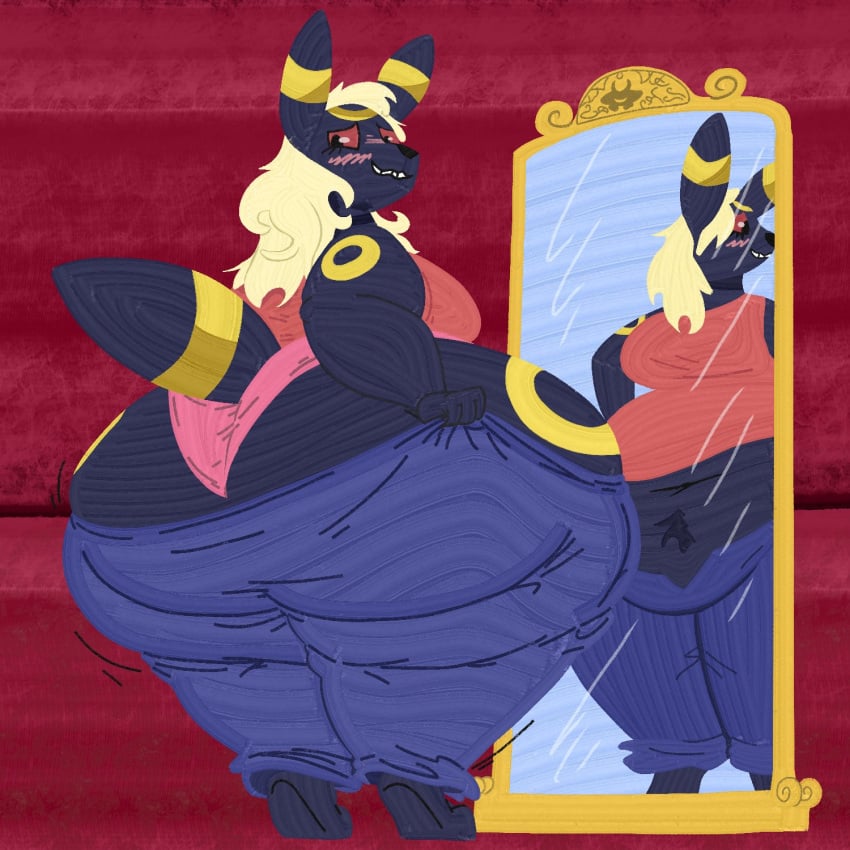 angelosgallery bbw big_ass big_breasts breasts bubble_butt eeveelution female furry huge_ass huge_breasts overweight pokémon_(species) pokemon pokemon_(species) thatoneaceguy thick_thighs umbreon wide_hips