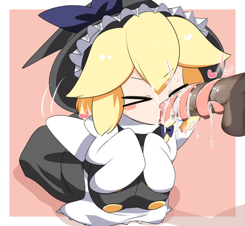>_< 1boy :3 barbed_tongue black_hat black_skirt black_vest blonde_hair blue_bow blush_stickers bow braid buttons closed_eyes commentary_request cookie_(touhou) cum cum_in_mouth cum_on_tongue ejaculation fellatio female frilled_hat frills full_body hair_between_eyes hairbow hat hat_bow heart highres kirisame_marisa lets0020 long_skirt long_tongue looking_at_viewer medium_bangs open_mouth oral pink_background prehensile_tongue shirt short_hair simple_background single_braid skirt skirt_set sleeves_past_fingers sleeves_past_wrists solo_focus straight tongue tongue_out tonguejob touhou two-tone_background uncensored variant_set very_long_tongue vest white_background white_shirt witch_hat yuuhi_(cookie)