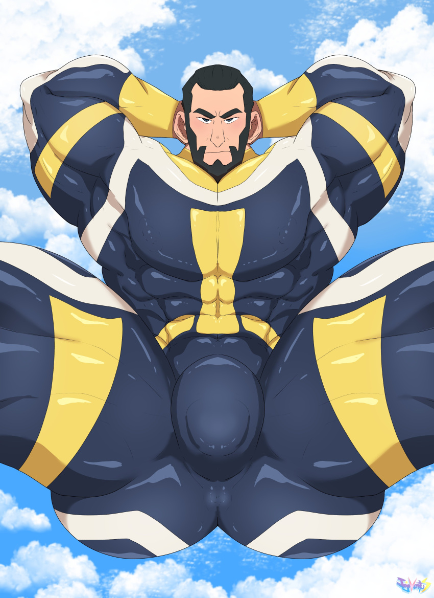 abs bara beard biceps big_bulge bulge clothing huge_bulge invincible invincible_(comics) invincible_(tv_series) jojoventus21 male male_only muscular_male pecs penis_outline the_immortal tight_clothing ventusbara