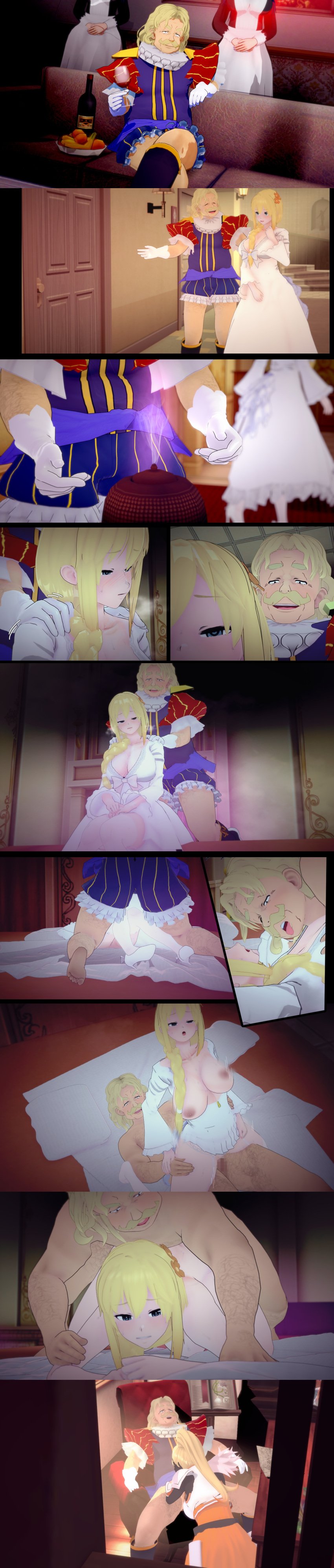 alexei_barnes_alderp attitude_adjustment before_and_after big_breasts blonde_hair correction darkness_(konosuba) female femsub fucked_into_submission kono_subarashii_sekai_ni_shukufuku_wo! light-skinned_female light_skin long_hair male male/female maledom older_male older_man_and_teenage_girl submissive_female ugly_bastard ugly_man utter_domination very_long_hair younger_female