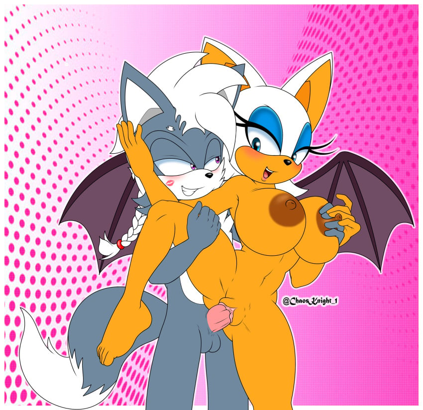 absurd_res anthro areola bat big_breasts blue_eyes breast_grab breasts canid canine canis chaosknight_1 fan_character female furry furry_female furry_male furry_only hand_on_breast hi_res kiss_mark lipstick makeup male male/female mammal penetration purple_eyes rouge_the_bat sega sex sonic_(series) sonic_the_hedgehog_(series) tk_the_wolf vaginal wolf