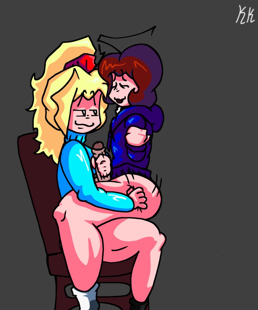 1femboy 1futa anal blonde blonde_hair brunette brunette_hair butt_hold femboy freemans_funked_emily_(zkid_101) freemans_funked_freeman_(zkid_101) futa_is_bigger futadom futanari holding_ass jerking_off_another masturbating_while_penetrated no_pants on_lap s1llyjill sex shirt_only sitting_down sitting_on_chair sitting_on_lap sitting_on_penis socks_on uncircumcised uncircumcised_futa uncircumcised_penis uncut uncut_futa uncut_penis