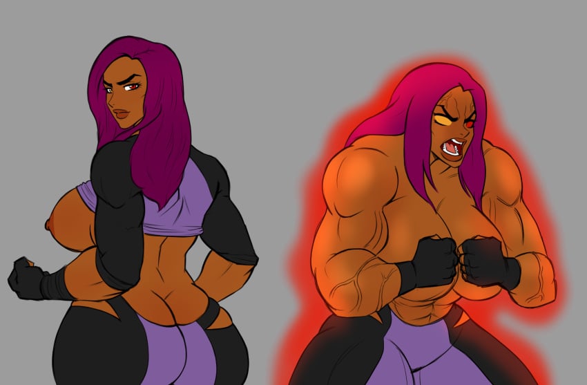 big_ass big_breasts dark-skinned_female dark_skin destiny_infierno female latina muscular muscular_female pranky