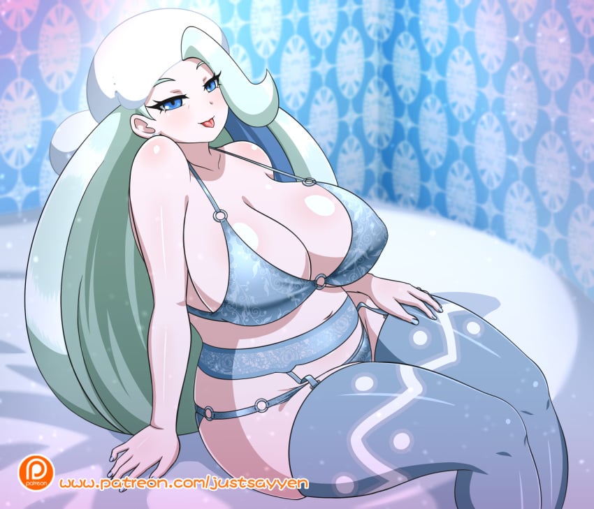 1girls female female_focus female_only human human_female human_only light-skinned_female light_skin melony_(pokemon) nintendo old_woman pokemon pokemon_swsh solo solo_female tagme yensh