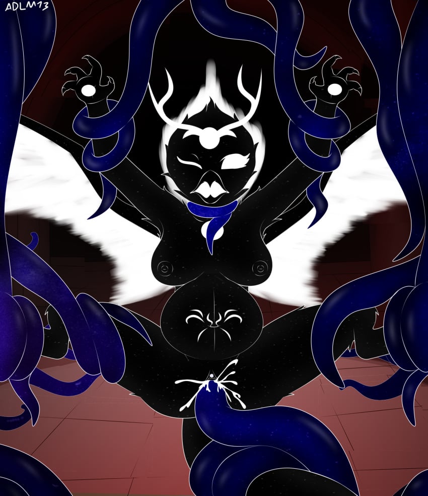adlm13 ambiguous_gender anthro arm_grab avian belly_bulge belly_tattoo bird black_body bodily_fluids breasts breeding_slave corvid corvus_(genus) cosmic_feathers cosmic_skin cum cum_in_pussy cum_inside cumflated_belly cumflation defeated deity eldritch_abomination fan_character feathers female forced forced_impregnation genital_fluids god goddess grabbing_neck hi_res horn impregnation inflation interspecies interspecies_impregnation lady_of_fire_(adlm13) leg_grab monster monster_on_female monster_rape neck_grab oc open_mouth oscine passerine penetration pregnant pregnant_female questionable_consent rape rape_pregnancy raven sex solo stomach_bulge submissive submissive_female suspended_via_tentacles tagme tail tail_grab tattoo tentacle tentacle_around_neck tentacle_in_pussy tentacle_penetration tentacle_rape tentacle_sex trapped vaginal_penetration vaginal_sex white_eyes wings