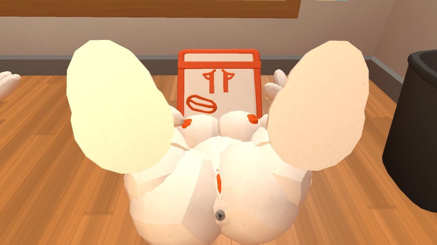 anus coach_(recroom) rec_room showing_anus spreading_ass vagina white_body