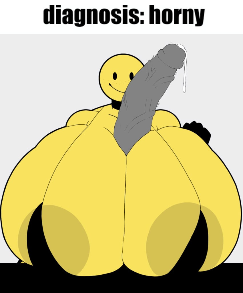 boobjob breasts_bigger_than_head curved_to_the_right_penis emoji_(race) female hyper_breasts hyper_penis ifunny iktomi massive_breasts paizuri smiley_face tagme videogamedunky yellow_skin