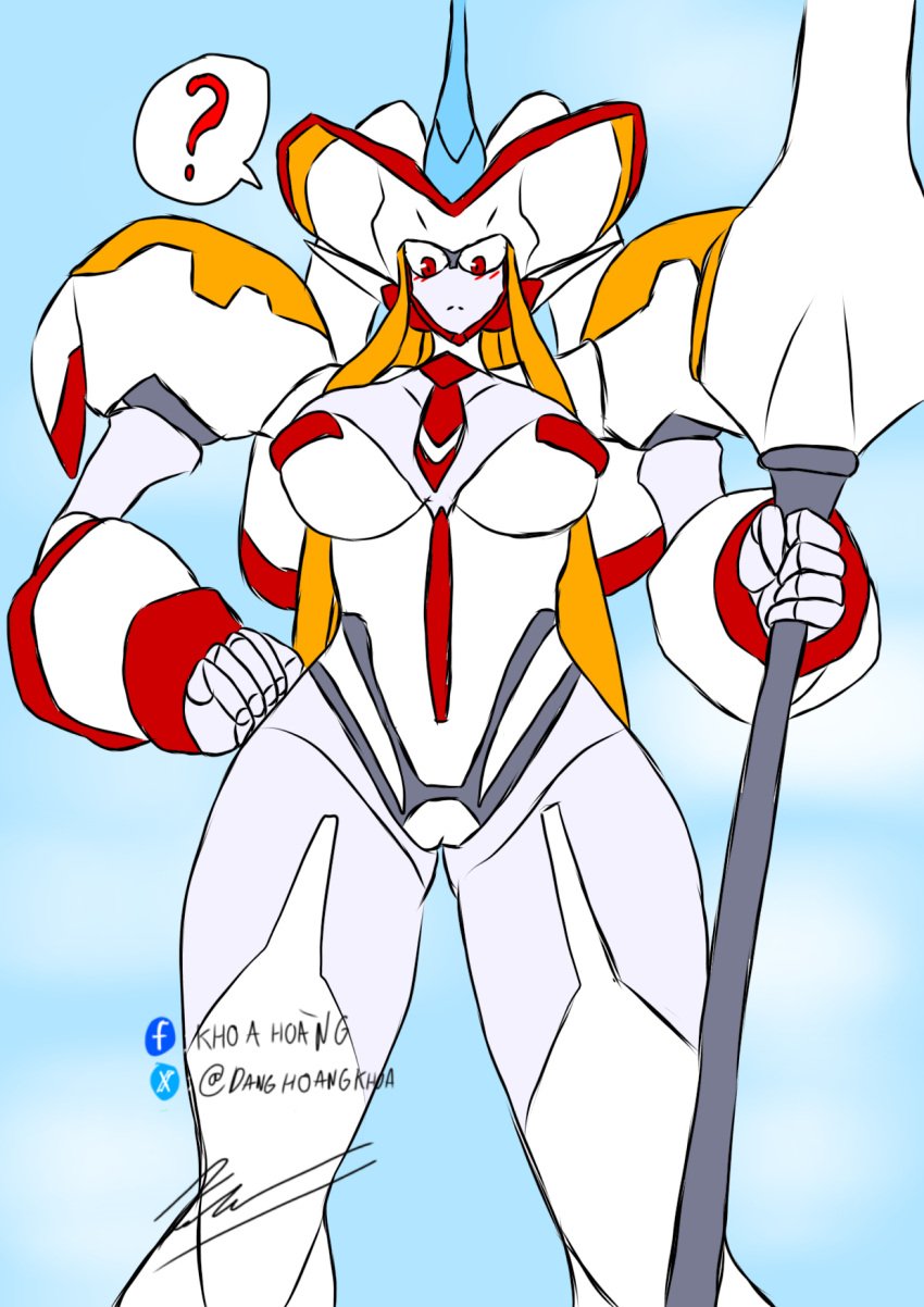 creatork darling_in_the_franxx female female_only gynoid huge_hips large_breasts robot robot_girl strelizia