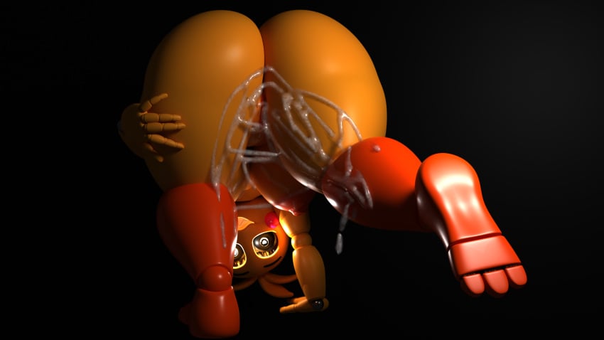 1girls 3d 3d_(artwork) animatronic anthro ass bent_over big_ass big_breasts blender blender_(software) breasts cum cum_in_pussy cum_on_ass cum_on_body curvaceous curvy digital_media_(artwork) female female_focus female_only five_nights_at_freddy&#039;s fnaf furry heart-shaped_pupils hi_res huge_ass huge_breasts leg_up robot robot_girl tagme thick thick_ass thick_thighs tits_out toy_chica_(fnaf) toy_chica_(love_taste)