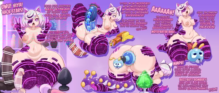 1girls ahe_gao alternate_version_at_source anal_beads anal_insertion anal_sex brainwashed buttplug censor_lines dildo english english_dialogue english_text full_color glitch_effect hypnosis masturbation multiple_views nude nudity penetration pussy robot sage_(sonic_frontiers) scopedout sex_toy slut solo sonic_(series) sonic_the_hedgehog_(series) streaming toys vaginal_insertion vaginal_penetration white_hair