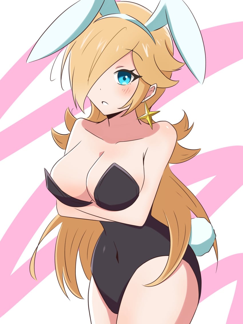 blonde_hair blue_eyes breasts female female_only mario_(series) nintendo princess_rosalina solo super_mario_galaxy yassrosalina