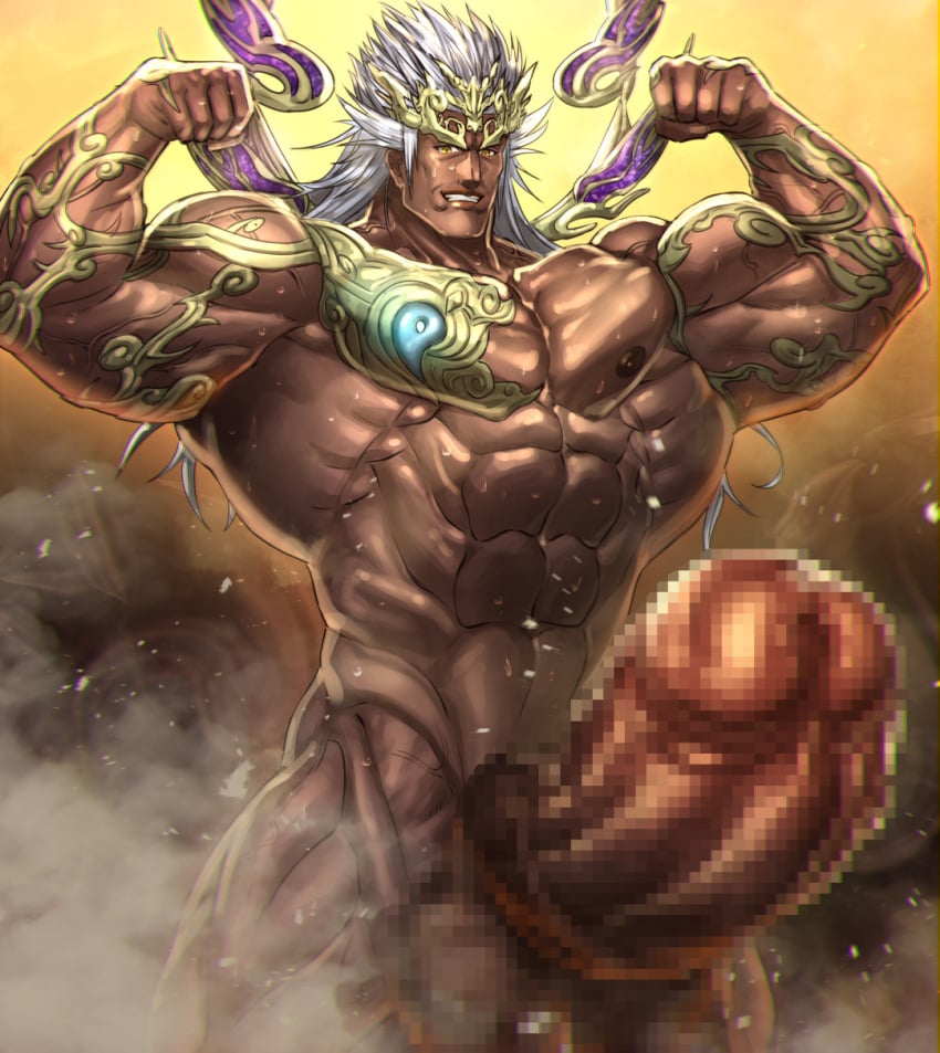 2024 bodybuilder censored censored_penis energy_camdy hyper hyper_balls hyper_cock hyper_genitalia hyper_penis hyper_testicles male male_only muscles muscular muscular_arms muscular_male pecs penis testicles