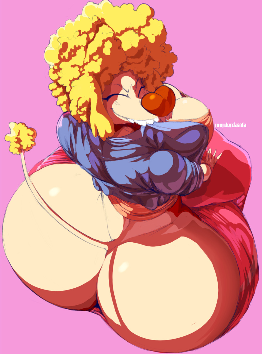 1girls anthro anthrofied ass big_ass big_breasts blonde_hair breasts canine catdog_(franchise) catdog_(series) cleavage dat_ass dog fat_ass favorite female huge_breasts large_ass looking_at_viewer looking_back nickelodeon overbite poodle shriek_dubois smile solo solo_female solo_focus tail thick_ass thick_thighs vhsdaii wide_hips