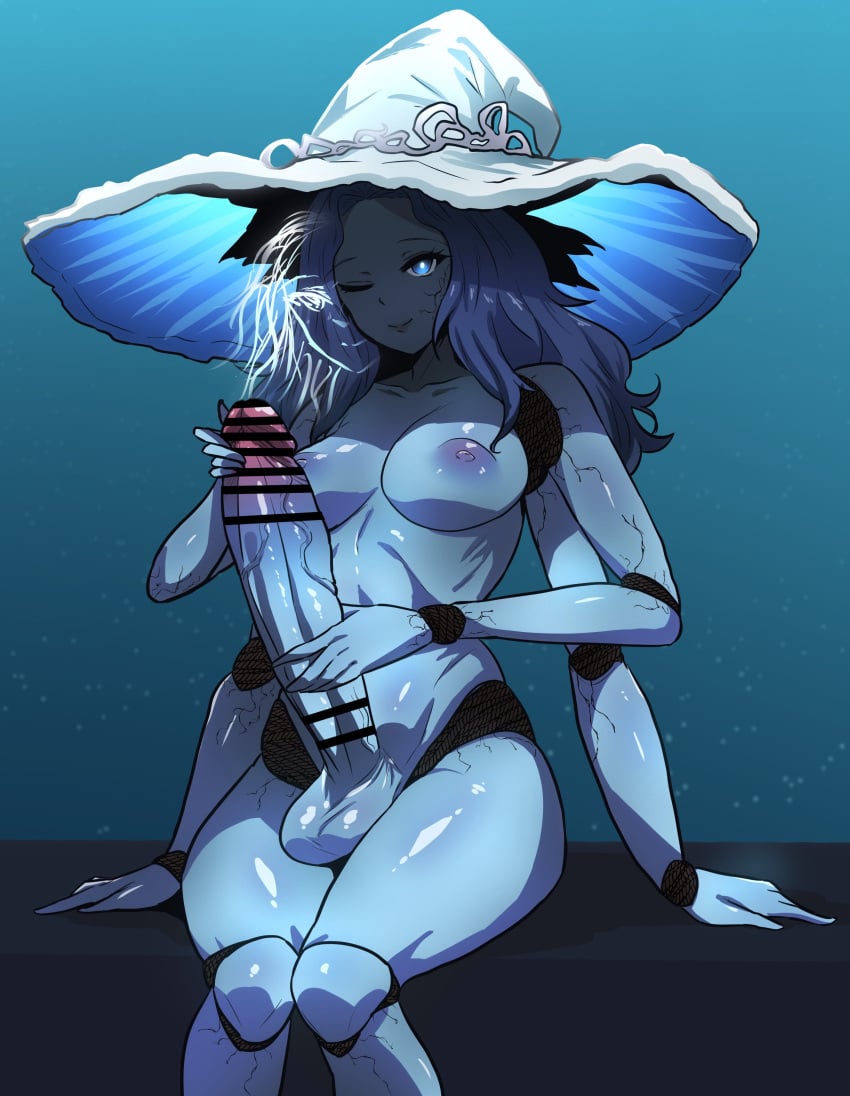 1futa areolae balls big_breasts big_penis blue_body blue_eyes blue_hair blue_skin breasts busty cracked_skin demigoddess doll doll_joints elden_ring erect_penis erection four_arms fromsoftware futa_only futanari goddess hard_on hat huge_cock humanoid humanoid_penis hung hung_futanari large_breasts large_penis long_hair long_penis masturbation mochiume9 multi_arm multi_limb nipples nude penis princess ranni_the_witch royal royalty sitting solo thighs veiny_penis witch witch_hat