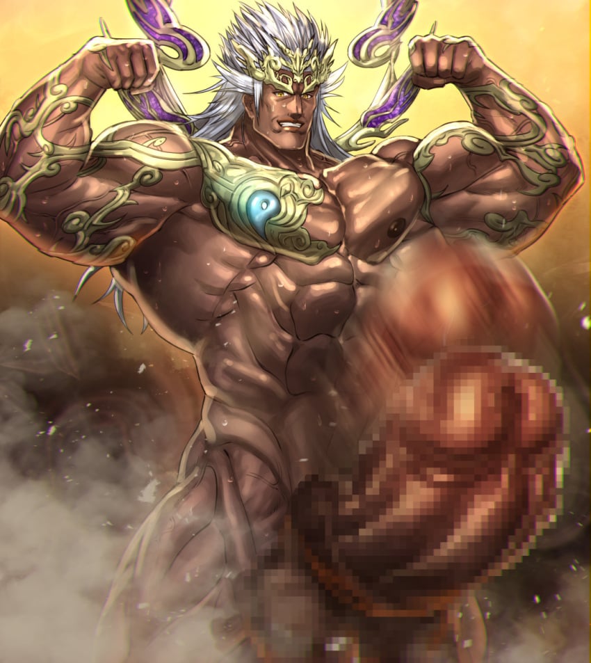 2024 bodybuilder censored censored_penis energy_camdy hyper hyper_balls hyper_cock hyper_genitalia hyper_penis hyper_testicles male male_only muscles muscular muscular_arms muscular_male pecs penis testicles