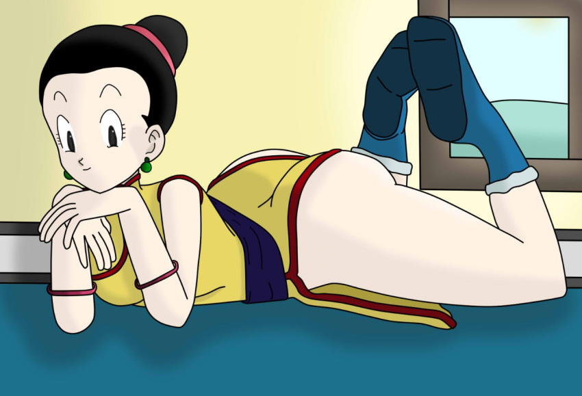 1girls alanistheanalqueen big_ass black_hair chichi clothed dragon_ball dragon_ball_z female female_only solo