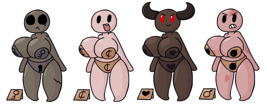 absurd_res beggar_(tboi) black_body black_skin bomb_beggar_(tboi) breasts clothing demon demon_beggar_(tboi) detnox female female/female female_focus group hi_res horn key_beggar_(tboi) normal_beggars_(tboi) red_eyes scar simple_background tagme teeth the_beggars_(tboi) the_binding_of_isaac underwear