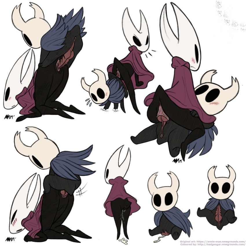 1:1 annie-mae anthro anus arthropod badgengar blush cape cloak colored cum cum_in_pussy cum_inside female hi_res hollow_knight hollow_night hornet_(hollow_knight) incest insects knot knotting larger_female male multiple_poses penis pose protagonist_(hollow_knight) red_cape sex siblings size_difference smaller_male straight unusual_penis vaginal_penetration vessel_(species)