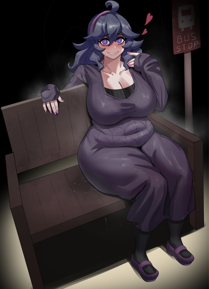 1girls bbw chubby cleavage creatures_(company) female female_only flats game_freak hex_maniac huge_breasts human large_breasts mary_janes nintendo pokemon pokemon_trainer poorly_tagged shoes sitting solo solo_female swamp_ass sweat voluptuous ytrall