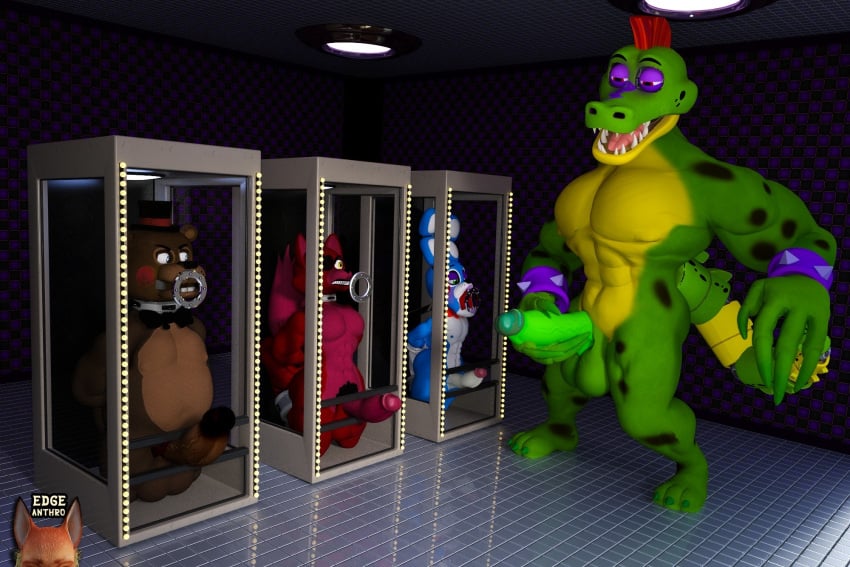 alligator alligator_tail alligatorid alligatorid_humanoid angry angry_face animatronic anthro bear bear_boy biceps blowjob blue_body blue_eyes bound bound_arms bound_legs bound_wrists bowtie bowtie_collar brown_body brown_glans bunny bunny_boy caged completely_naked completely_naked_male completely_nude completely_nude_male crocodile crocodile_tail crocodilian crocodylid eyepatch facial_markings five_nights_at_freddy's five_nights_at_freddy's:_security_breach five_nights_at_freddy's_2 fnaf foxy_(fnaf) gay gay_blowjob gay_sex green_body green_eyes green_nails green_penis hand_on_chest hand_on_head handjob image_set long_eyelashes looking_at_another machine male/male male_focus male_only mohawk mohawk_(hairstyle) montgomery_gator_(fnaf) muscular muscular_male non-human on_toes oral oral_penetration oral_sex pink_body pink_glans pleasured pleasured_male pubic_hair red_body red_glans red_hair red_penis reptile reptile_humanoid robot robot_humanoid scottgames sex spiked_bracelet spotted_body steel_wool_studios tagme tagme_(artist) tail thong toy_bonnie_(fnaf) toy_freddy_(fnaf) trapped two_tone_body white_body white_penis worried_expression worried_face worried_look yellow_eyes