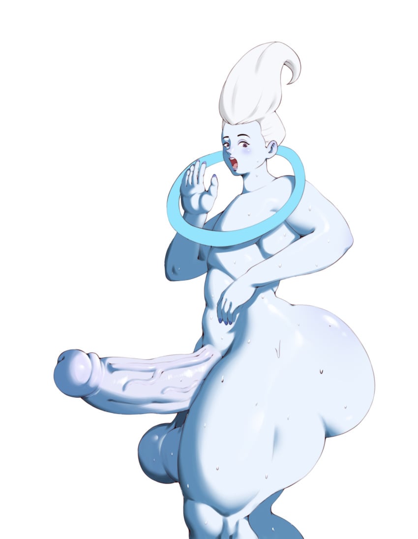 1boy big_ass big_penis blue_body blue_skin dragon_ball dragon_ball_super erection huge_butt male_focus male_only massive_ass muscular_thighs penis side_view solo_male the_zeep thick_ass thick_penis thighs whis