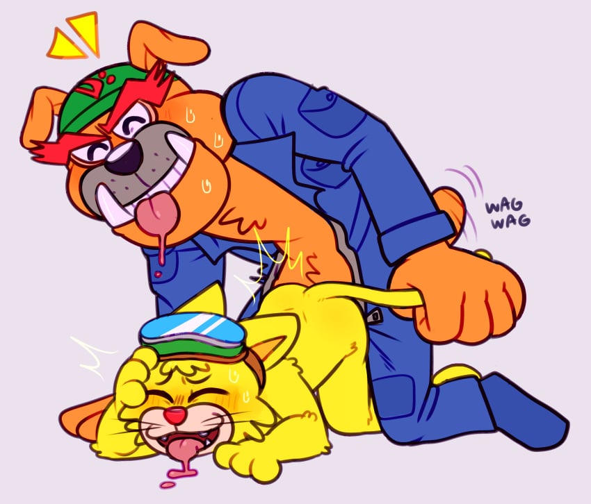 2boys absurd_res anal anal_sex canid canine canis clothed clothed_sex clothing domestic_cat domestic_dog dribble_(warioware) duo faggotrat felid feline felis gay gay_sex hi_res interspecies male male_only mammal mario_(series) nintendo penetration sex spitz_(warioware) text tongue warioware yaoi