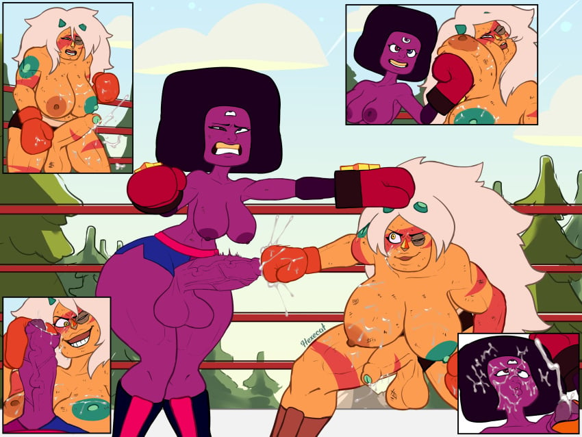 2futas absurd_res ahe_gao balls big_balls big_breasts big_penis boxing boxing_gloves boxing_ring breast_punch breasts cartoon_network cum curvy duo ejaculation erection fight fighting_ring futa_on_futa futa_only futanari garnet_(steven_universe) gem_(species) gloves handjob hexecat huge_ass huge_breasts huge_cock humanoid humanoid_penis jasper_(steven_universe) nude orange_boxing_gloves orange_gloves orgasm outdoors partially_retracted_foreskin penis punching_breasts red_boxing_gloves red_gloves sexfight steven_universe thick_thighs topless uncut wide_hips