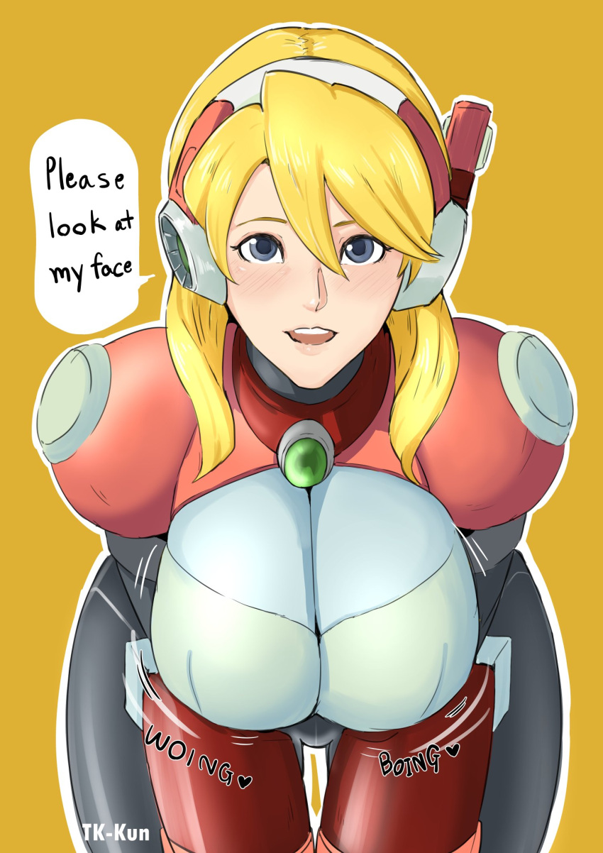 alia breast_focus capcom looking_at_viewer mega_man mega_man_x solo solo_female solo_focus taikikun tk