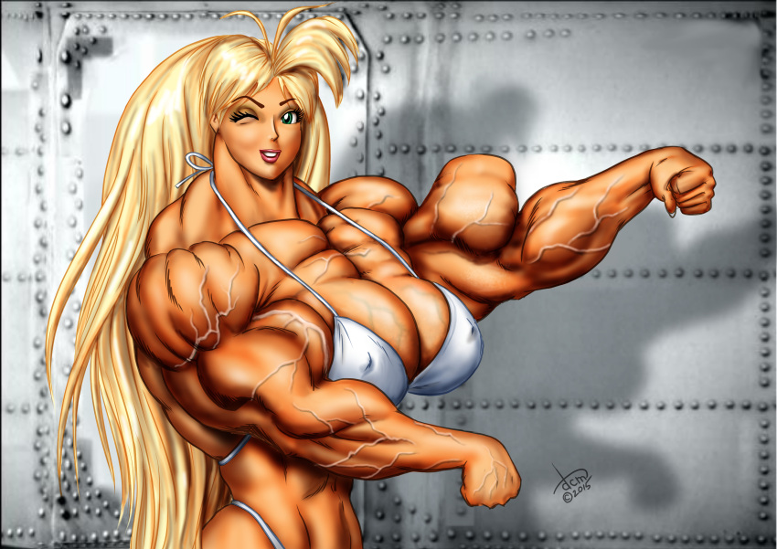 abs biceps big_breasts big_muscles breasts dcmatthews female huge_breasts huge_muscles large_breasts large_muscles muscles muscular_arms muscular_female muscular_legs muscular_thighs pecs tetsuko