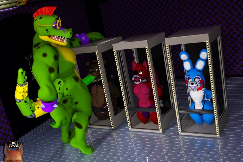 alligator alligator_tail alligatorid alligatorid_humanoid angry angry_face animatronic anthro bear bear_boy biceps blowjob blue_body blue_eyes bound bound_arms bound_legs bound_wrists bowtie bowtie_collar brown_body bunny bunny_boy caged completely_naked completely_naked_male completely_nude completely_nude_male crocodile crocodile_tail crocodilian crocodylid eyepatch facial_markings five_nights_at_freddy&#039;s five_nights_at_freddy&#039;s:_security_breach five_nights_at_freddy&#039;s_2 fnaf foxy_(fnaf) gay gay_blowjob gay_sex green_body green_eyes green_nails green_penis hand_on_chest hand_on_head image_set long_eyelashes looking_at_another machine male/male male_focus male_only mohawk mohawk_(hairstyle) montgomery_gator_(fnaf) muscular muscular_male non-human on_toes oral oral_penetration oral_sex pink_body pleasured pleasured_male red_body red_hair reptile reptile_humanoid robot robot_humanoid scottgames sex spiked_bracelet spotted_body steel_wool_studios tagme tagme_(artist) tail thong toy_bonnie_(fnaf) toy_freddy_(fnaf) trapped two_tone_body white_body worried_expression worried_face worried_look yellow_eyes