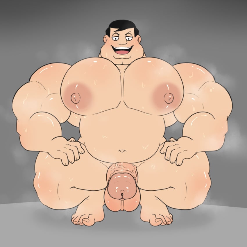 adult_swim american_dad big_chest big_dick big_pecs big_penis dad daddy dilf huge_chest huge_pecs kindestwizzzard male_only presenting_penis stan_smith