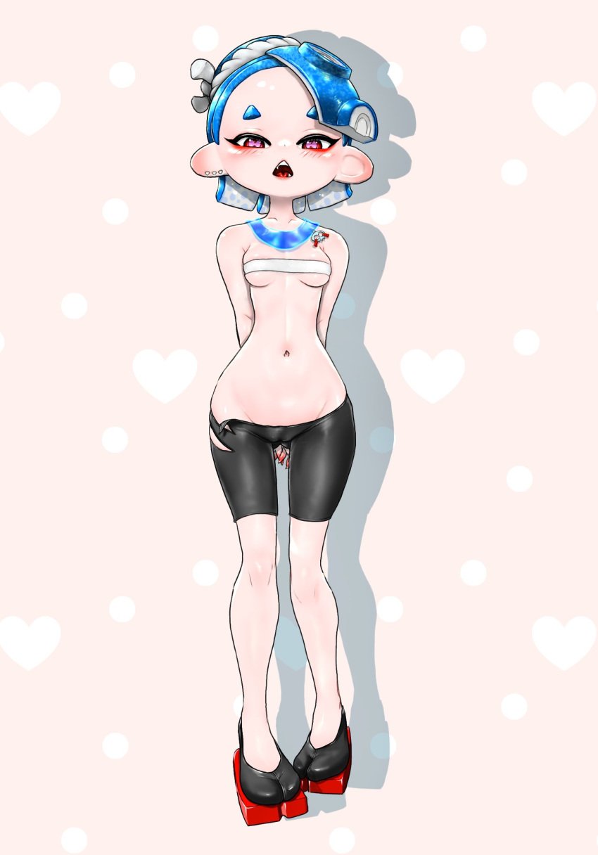 deep_cut_(splatoon) koharuno2 octoling octoling_girl shiver_(splatoon) shiver_hohojiro skimpy_clothes splatoon splatoon_(series) splatoon_3 tagme tentacle_hair