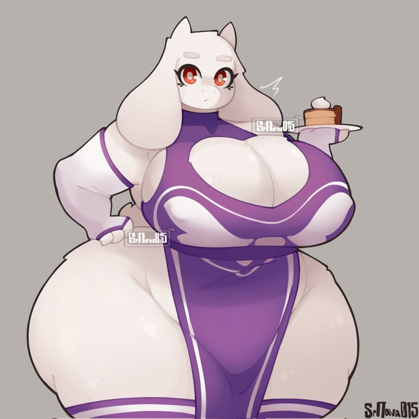 anthro big_breasts furry goat huge_ass huge_thighs srnava toriel undertale wide_hips